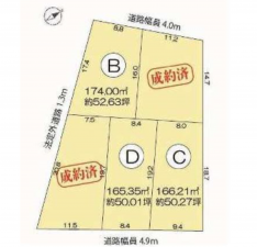 西尾市下永良町、土地の間取り画像です