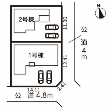 西尾市一色町一色、新築一戸建ての画像です
