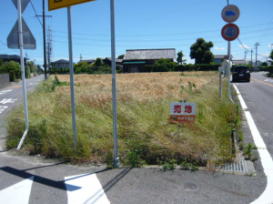 西尾市吉良町富田、土地の外観画像です