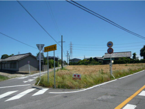 西尾市吉良町富田、土地の外観画像です