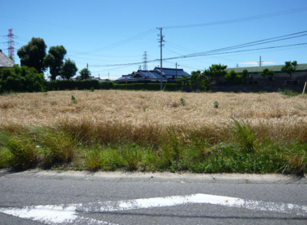 西尾市吉良町富田、土地の外観画像です