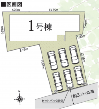 西尾市吉良町吉田、新築一戸建ての地図画像です