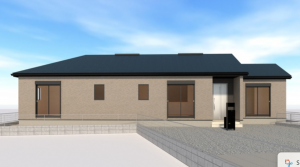 西尾市吉良町吉田、新築一戸建ての外観画像です