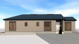 西尾市吉良町吉田、新築一戸建ての外観画像です