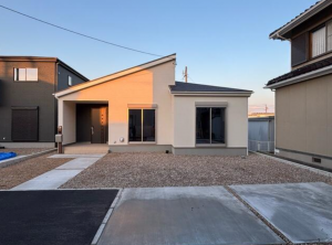 西尾市一色町野田、新築一戸建ての外観画像です