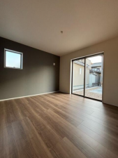 西尾市一色町野田、新築一戸建ての居間画像です