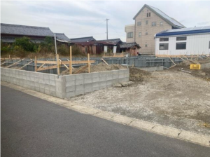 西尾市一色町中外沢、新築一戸建ての外観画像です