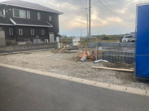 西尾市一色町中外沢、新築一戸建ての外観画像です