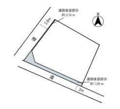 西尾市上矢田町、土地の間取り画像です