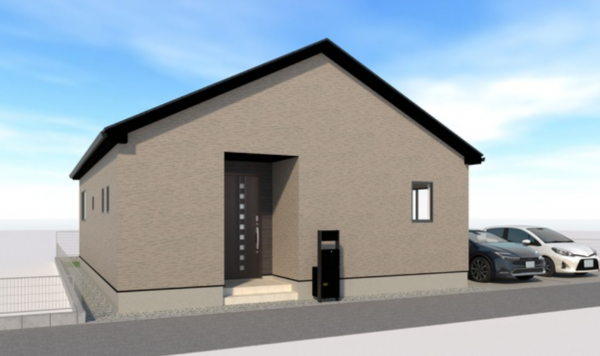 西尾市西浅井町、新築一戸建ての外観画像です