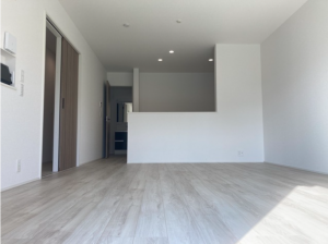 西尾市西幡豆町、新築一戸建ての居間画像です