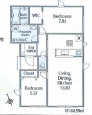 西尾市西幡豆町、新築一戸建ての間取り画像です