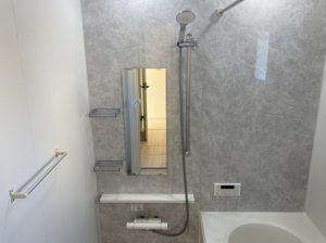 西尾市西幡豆町、新築一戸建ての風呂画像です