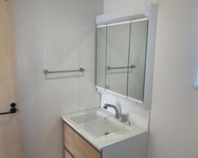 西尾市西幡豆町、新築一戸建ての洗面画像です