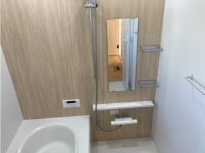 西尾市西幡豆町、新築一戸建ての風呂画像です