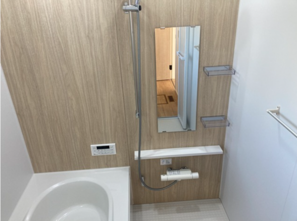 西尾市西幡豆町、新築一戸建ての風呂画像です