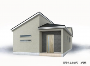西尾市上永良町、新築一戸建ての外観画像です