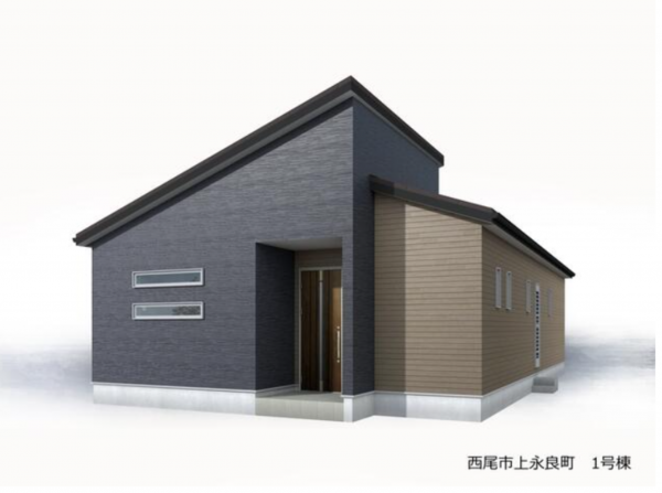 西尾市上永良町、新築一戸建ての外観画像です