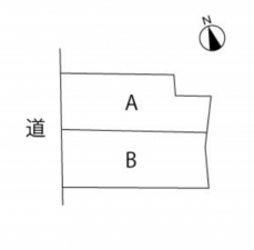 西尾市須田町、土地の間取り画像です