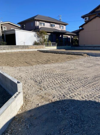 西尾市巨海町、新築一戸建ての外観画像です