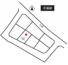 西尾市国森町、土地の間取り画像です