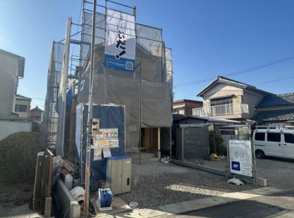 西尾市吉良町吉田、新築一戸建ての外観画像です