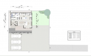 西尾市吉良町木田、土地の間取り画像です