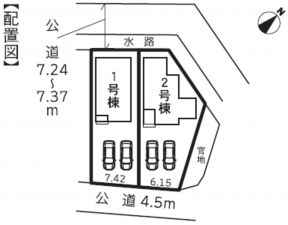 西尾市羽塚町、新築一戸建ての地図画像です