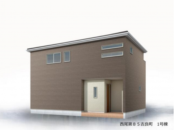 西尾市吉良町吉田、新築一戸建ての間取り画像です