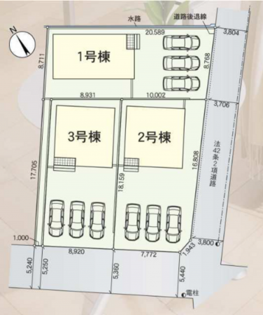 西尾市南中根町、新築一戸建ての間取り画像です