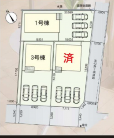 西尾市南中根町、新築一戸建ての画像です