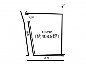 加古川市神野町石守、土地の間取り画像です