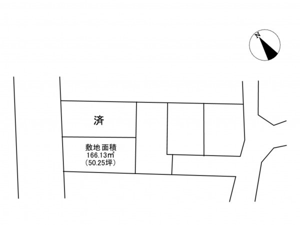 加古川市平岡町一色西、土地の間取り画像です