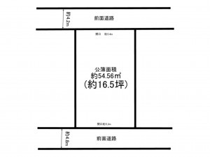 加古川市尾上町池田、土地の間取り画像です