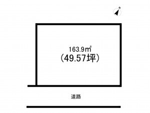 加古川市尾上町養田、土地の間取り画像です