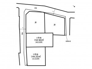 加古川市平岡町山之上、土地の間取り画像です