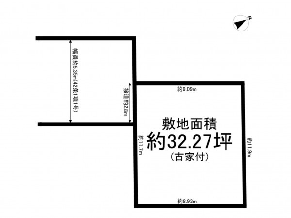 加古川市平岡町高畑、土地の間取り画像です