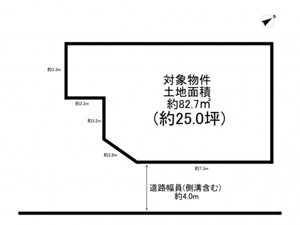 加古川市加古川町中津、土地の間取り画像です