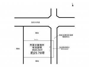 加古川市平岡町新在家、土地の間取り画像です