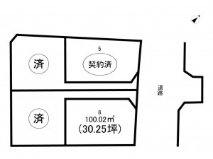 加古川市尾上町今福、土地の間取り画像です