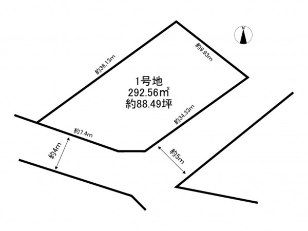 加古川市加古川町稲屋、土地の間取り画像です