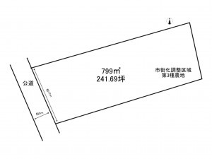 加古川市東神吉町出河原、土地の間取り画像です