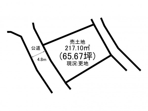 加古川市野口町北野、土地の間取り画像です