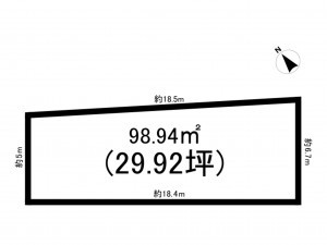 加古川市尾上町長田、土地の間取り画像です