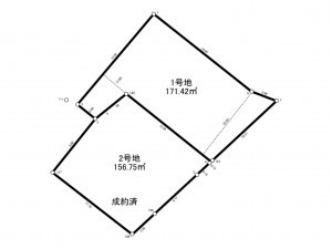 加古川市尾上町今福、土地の間取り画像です