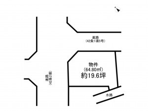 加古川市平岡町高畑、土地の間取り画像です