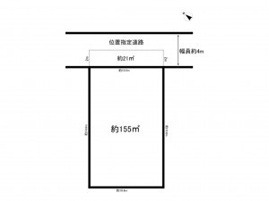 加古川市平岡町土山、土地の間取り画像です