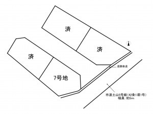 加古川市平岡町土山、土地の間取り画像です
