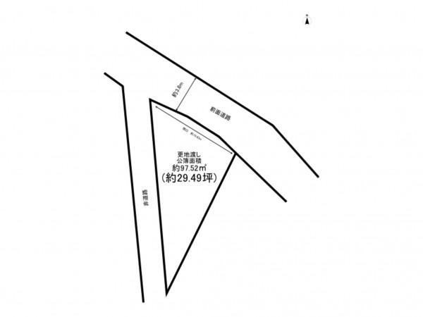 加古川市尾上町養田、土地の間取り画像です