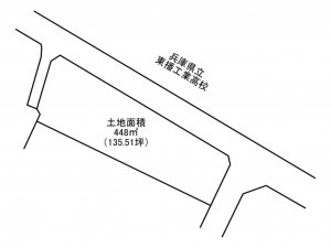 加古川市東神吉町神吉、土地の間取り画像です